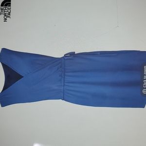 The North Face blue wrap dress NWT XL
